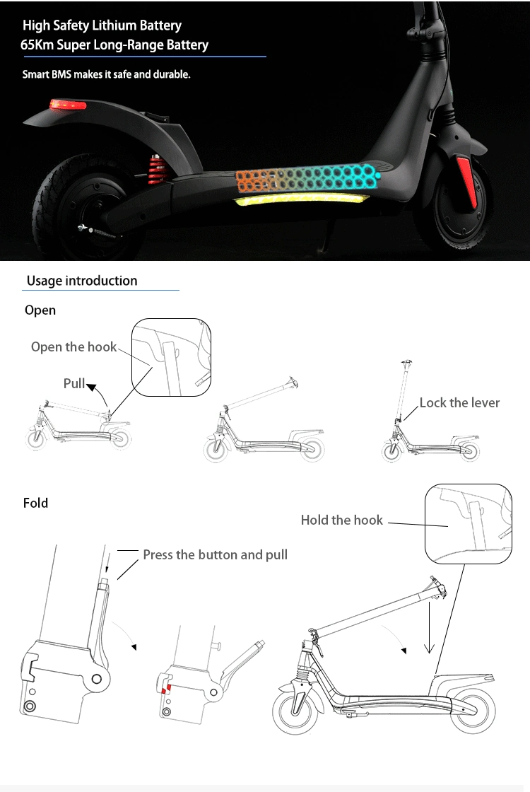 Top Sale New Waterproof Best Performance Adult E Scooter